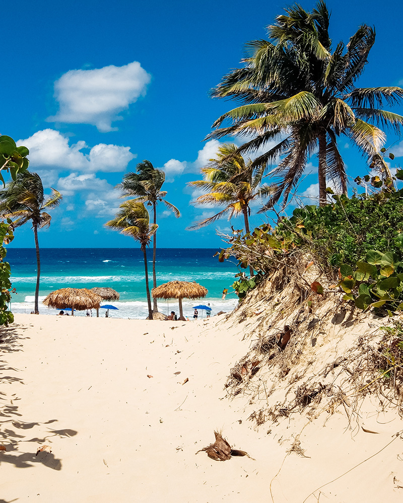 Relaxing on a pristine Mexican beach after treatment
